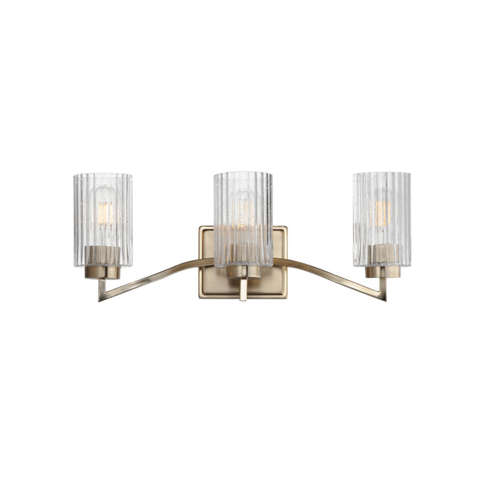 Maxim 21373 Rigata 3-lt 23" Bath Vanity-Satin Champagne