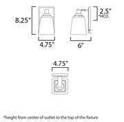 Maxim 21381 Cubos 1-lt 8" Tall Wall Sconce