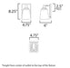 Maxim 21381 Cubos 1-lt 8" Tall Wall Sconce