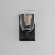 Maxim 21381 Cubos 1-lt 8" Tall Wall Sconce - Black