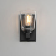 Maxim 21381 Cubos 1-lt 8" Tall Wall Sconce - Black