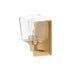 Maxim 21381 Cubos 1-lt 8" Tall Wall Sconce-Natural Aged Brass