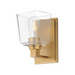 Maxim 21381 Cubos 1-lt 8" Tall Wall Sconce - Natural Aged Brass