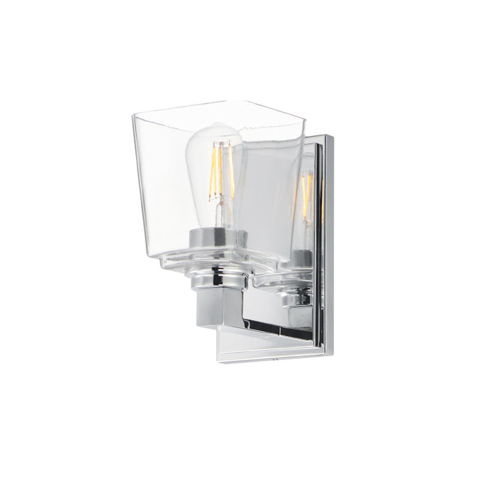 Maxim 21381 Cubos 1-lt 8" Tall Wall Sconce-Polished Chrome