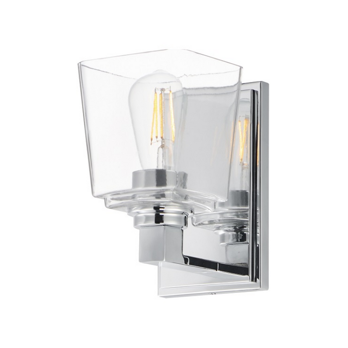Maxim 21381 Cubos 1-lt 8" Tall Wall Sconce - Polished Chrome