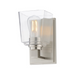 Maxim 21381 Cubos 1-lt 8" Tall Wall Sconce - Satin Nickel