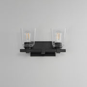 Maxim 21382 Cubos 2-lt 14" Wall Sconce - Black