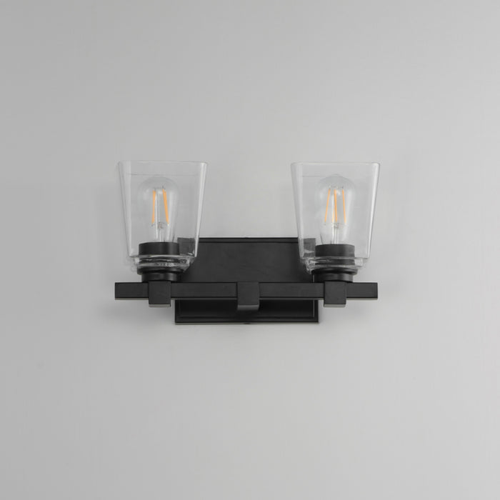Maxim 21382 Cubos 2-lt 14" Wall Sconce - Black