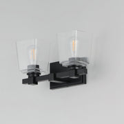 Maxim 21382 Cubos 2-lt 14" Wall Sconce - Black