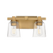 Maxim 21382 Cubos 2-lt 14" Wall Sconce - Natural Aged Brass