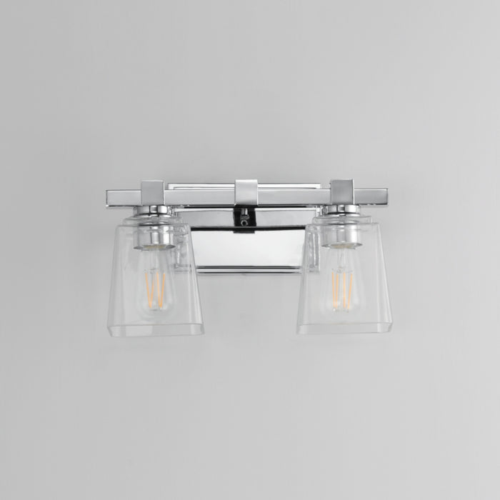 Maxim 21382 Cubos 2-lt 14" Wall Sconce - Polished Chrome