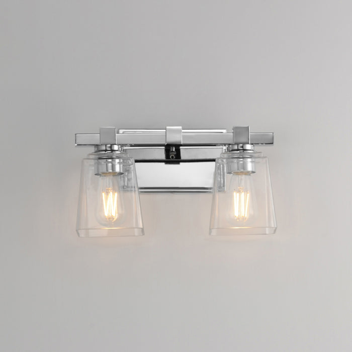 Maxim 21382 Cubos 2-lt 14" Wall Sconce - Polished Chrome