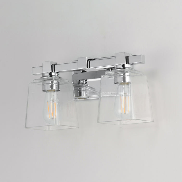 Maxim 21382 Cubos 2-lt 14" Wall Sconce - Polished Chrome