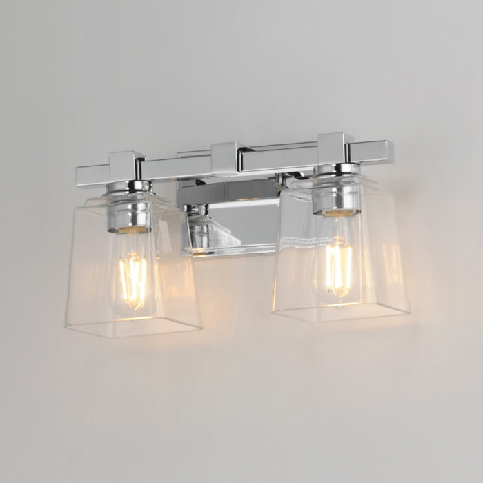 Maxim 21382 Cubos 2-lt 14" Wall Sconce - Polished Chrome