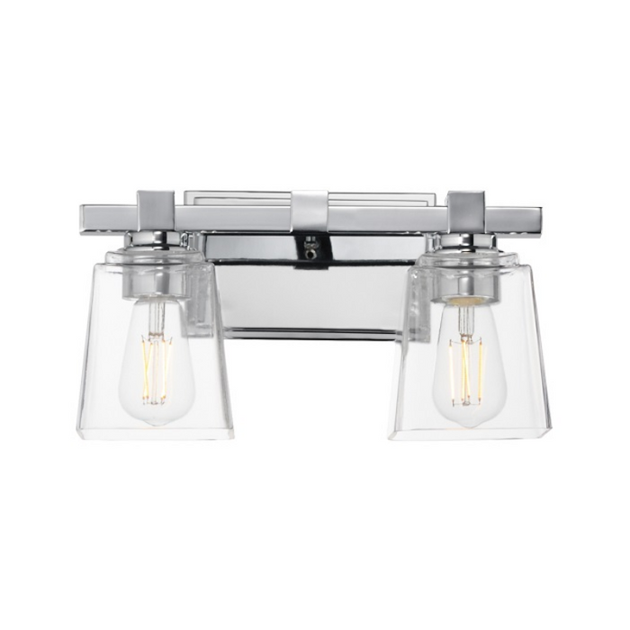 Maxim 21382 Cubos 2-lt 14" Wall Sconce - Polished Chrome