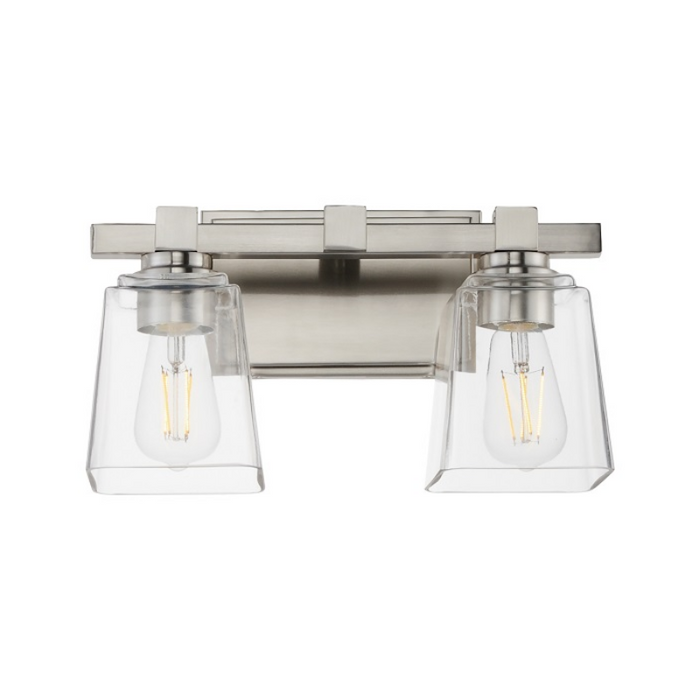 Maxim 21382 Cubos 2-lt 14" Wall Sconce - Satin Nickel