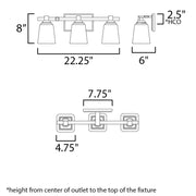 Maxim 21383 Cubos 3-lt 22" Bath Vanity