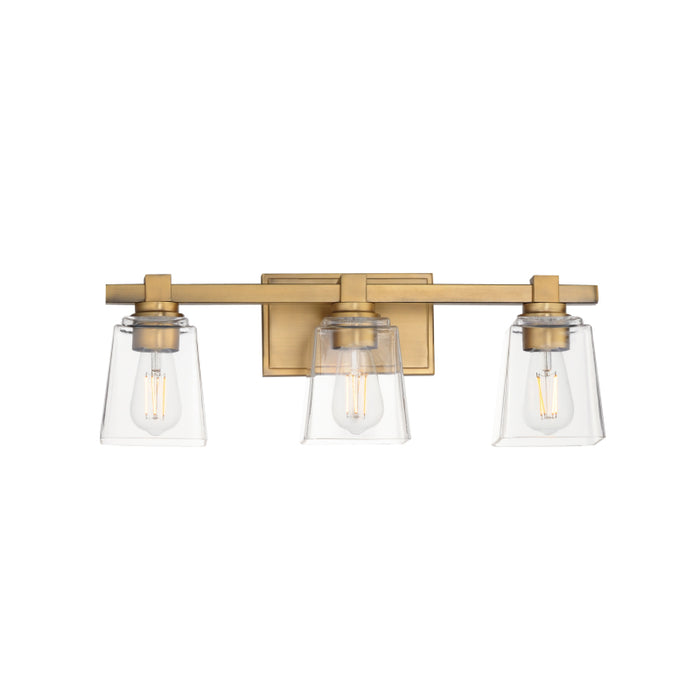 Maxim 21383 Cubos 3-lt 22" Bath Vanity-Natural Aged Brass