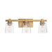 Maxim 21383 Cubos 3-lt 22" Bath Vanity - Natural Aged Brass