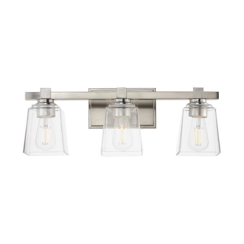 Maxim 21383 Cubos 3-lt 22" Bath Vanity - Satin Nickel