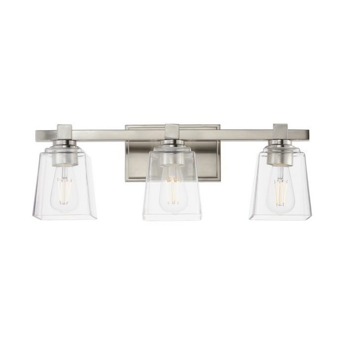 Maxim 21383 Cubos 3-lt 22" Bath Vanity - Satin Nickel