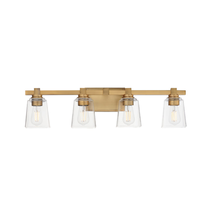 Maxim 21384 Cubos 4-lt 31" Bath Vanity-Natural Aged Brass