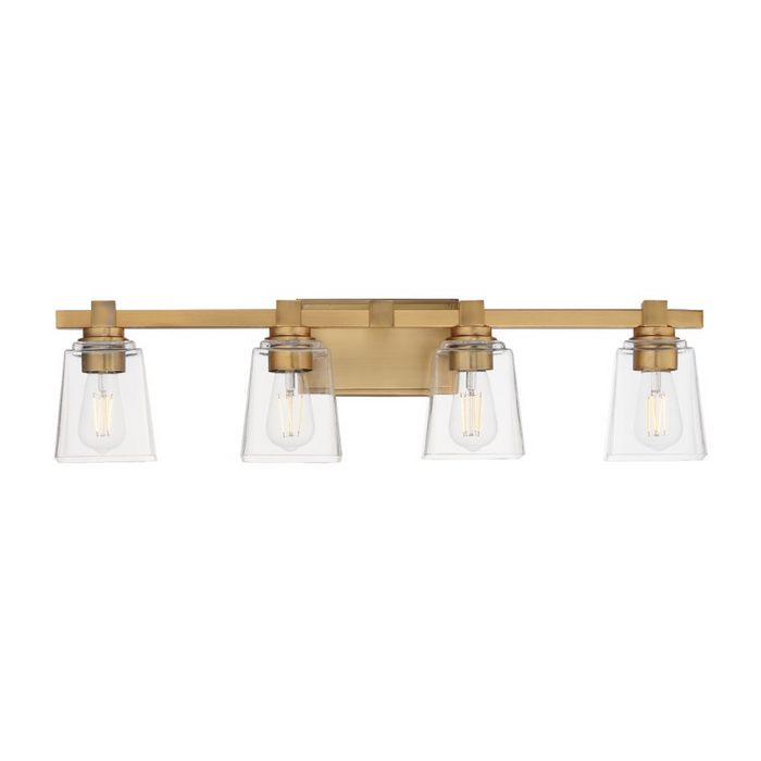 Maxim 21384 Cubos 4-lt 31" Bath Vanity - Natural Aged Brass