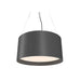 Accord 214 Cylindrical 2-lt 16" LED Pendant - Organic Lead Grey