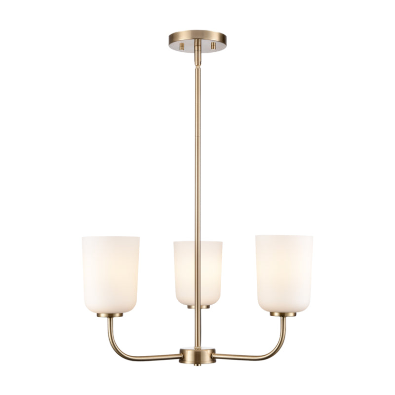 Millennium 214003 Laphia 3-lt 21" Chandelier - Modern Gold