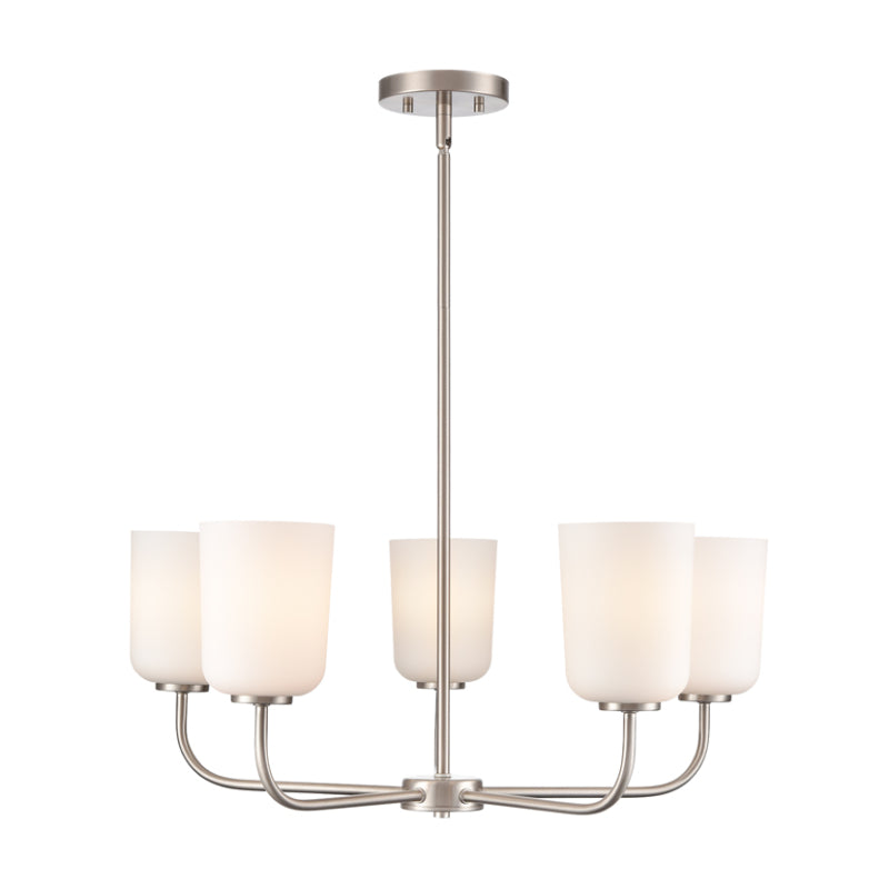Millennium 214005 Laphia 5-lt 27" Chandelier - Brushed Nickel