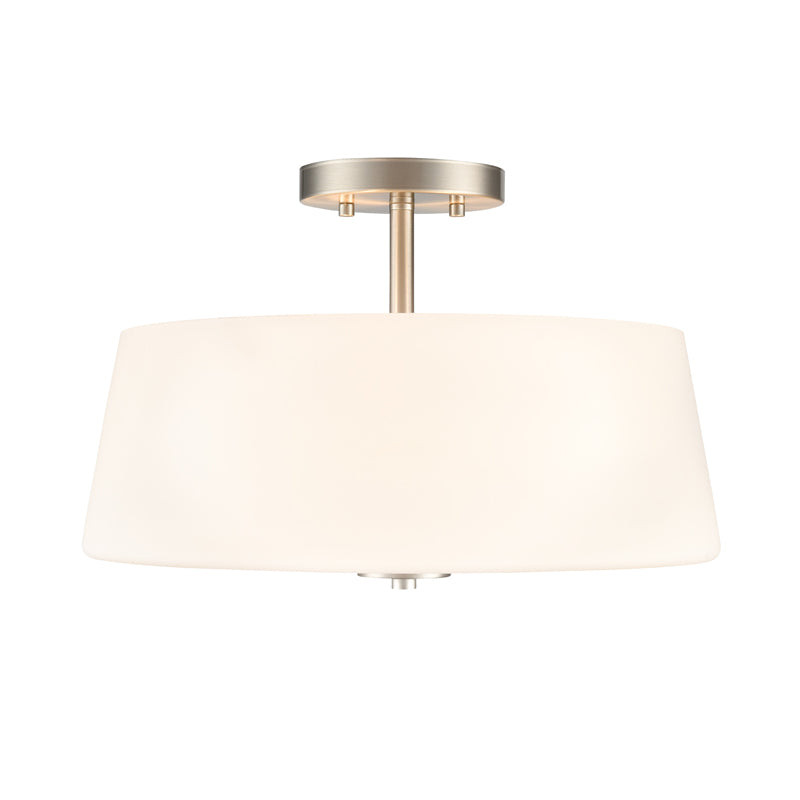Millennium 214103 Laphia 3-lt 16" Semi-Flush Mount - Brushed Nickel
