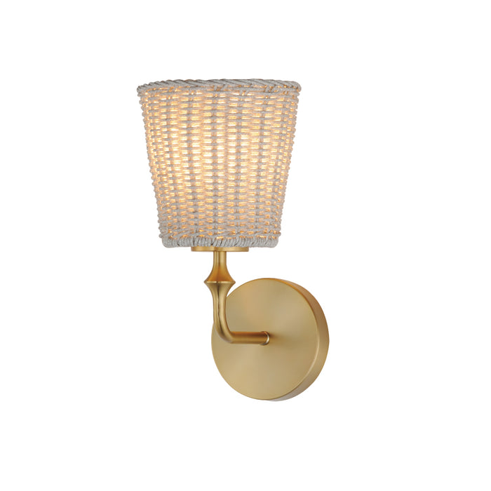 Maxim 21481 Baja 1-lt 12" Tall Wall Sconce - Natural Aged Brass