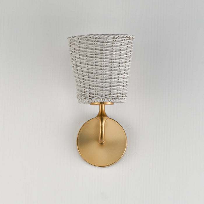 Maxim 21481 Baja 1-lt 12" Tall Wall Sconce - Natural Aged Brass