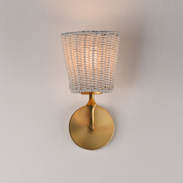Maxim 21481 Baja 1-lt 12" Tall Wall Sconce - Natural Aged Brass