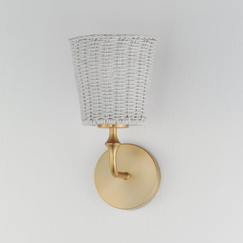 Maxim 21481 Baja 1-lt 12" Tall Wall Sconce - Natural Aged Brass