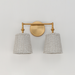 Maxim 21482 Baja 2-lt 15" Wall Sconce - Natural Aged Brass