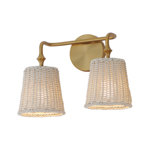 Maxim 21482 Baja 2-lt 15" Wall Sconce - Natural Aged Brass
