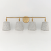 Maxim 21484 Baja 4-lt 33" Vanity - Natural Aged Brass