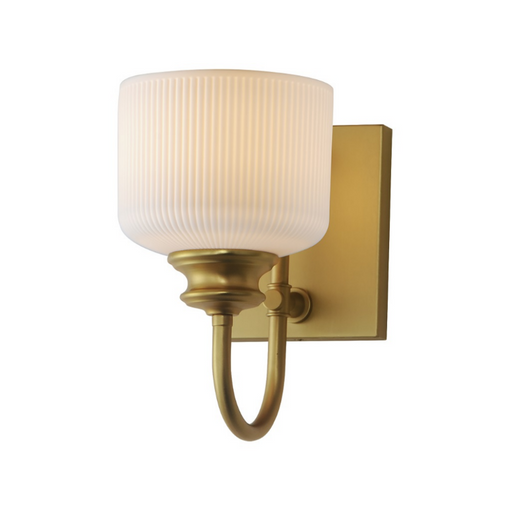 Maxim 21491 Bisque 1-lt 10" Tall Wall Sconce - Natural Aged Brass