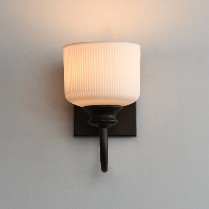 Maxim 21491 Bisque 1-lt 10" Tall Wall Sconce - Oil Rubbed Bronze
