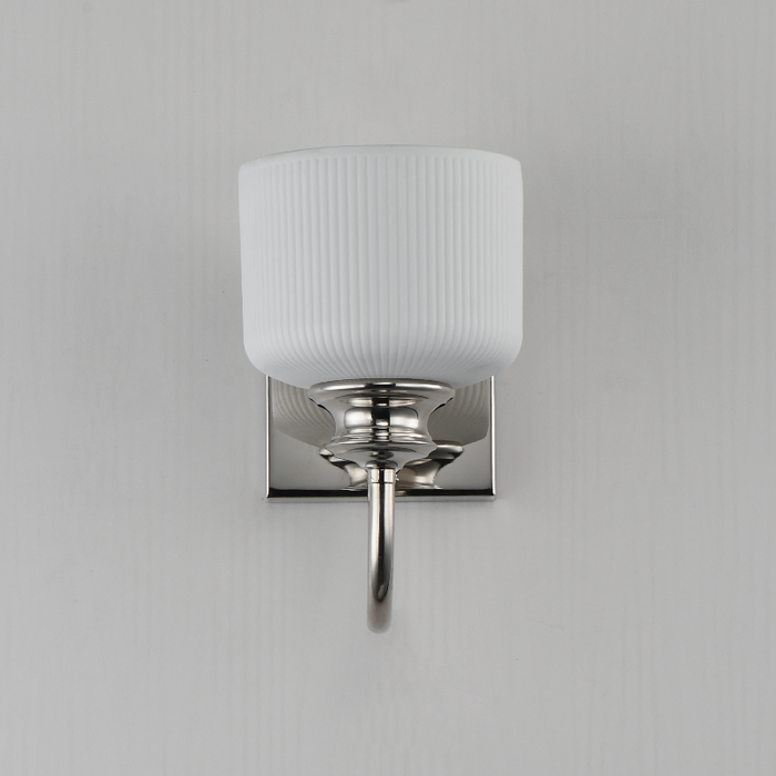 Maxim 21491 Bisque 1-lt 10" Tall Wall Sconce - Polished Nickel