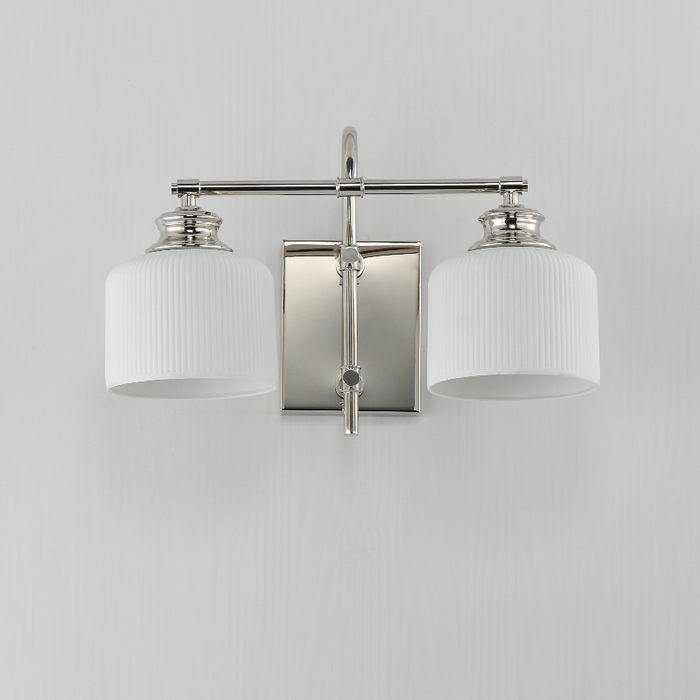 Maxim 21492 Bisque 2-lt 16" Wall Sconce - Polished Nickel