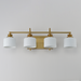 Maxim 21494 Bisque 4-lt 32" Vanity - Natural Aged Brass