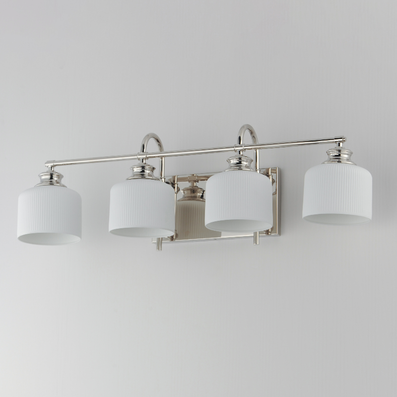 Maxim 21494 Bisque 4-lt 32" Vanity - Polished Nickel