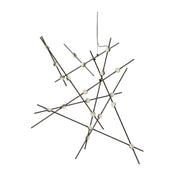 Sonneman 2152 Constellation Aquila 20-lt 37" LED Major Chandelier - Espresso Black Clear Faceted 2200K