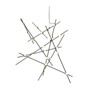 Sonneman 2152 Constellation Aquila 20-lt 37" LED Major Chandelier - Espresso Black White Optical 2700K