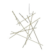Sonneman 2152 Constellation Aquila 20-lt 37" LED Major Chandelier - Satin Brass Clear Faceted 3000K