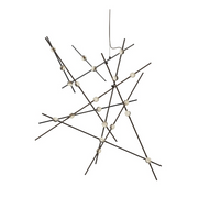 Sonneman 2152 Constellation Aquila 20-lt 37" LED Major Chandelier - Espresso Black/Clear