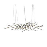 Sonneman 2155 Constellation Ursa 25-lt 55" LED Minor Chandelier - Espresso Black/White