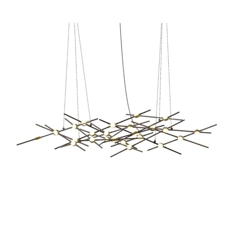 Sonneman 2155 Constellation Ursa 25-lt 55" LED Minor Chandelier - Espresso Black/White
